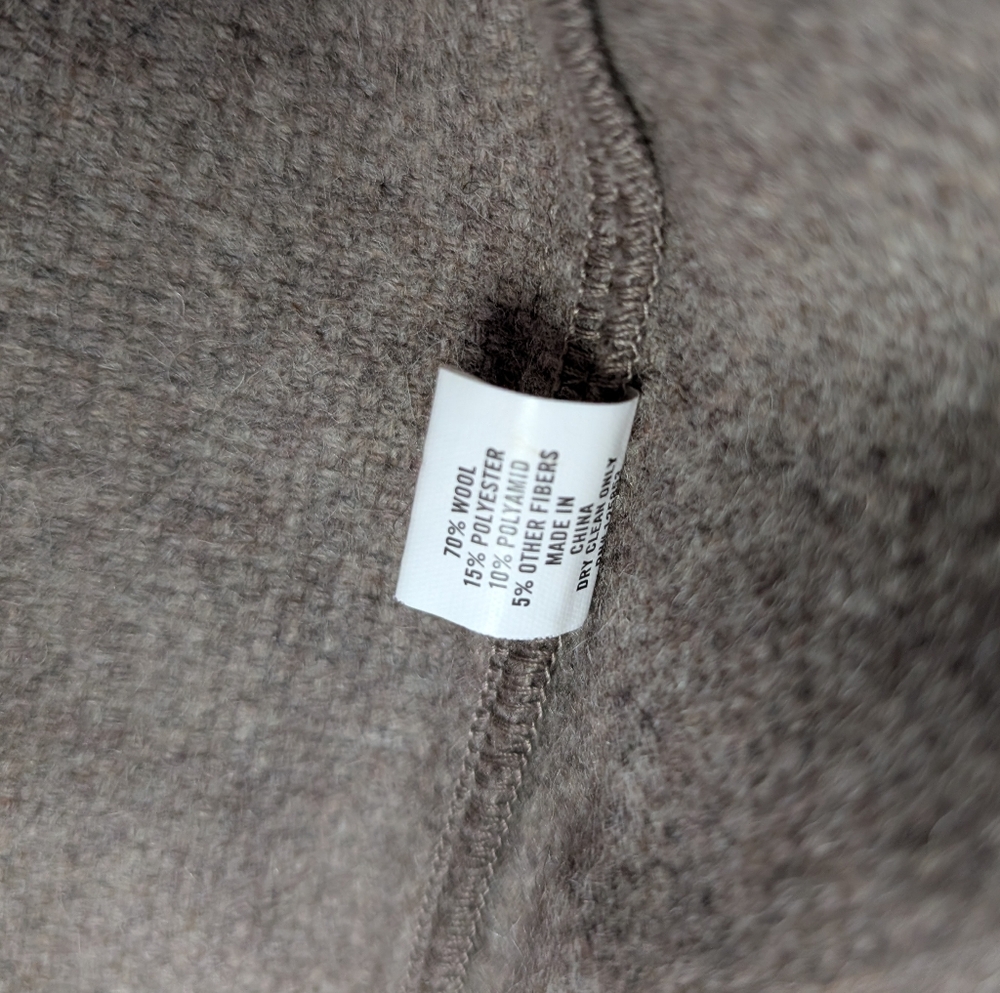 Taylor Stitch Wool Beige Shirt Jacket - Picture 4 of 5